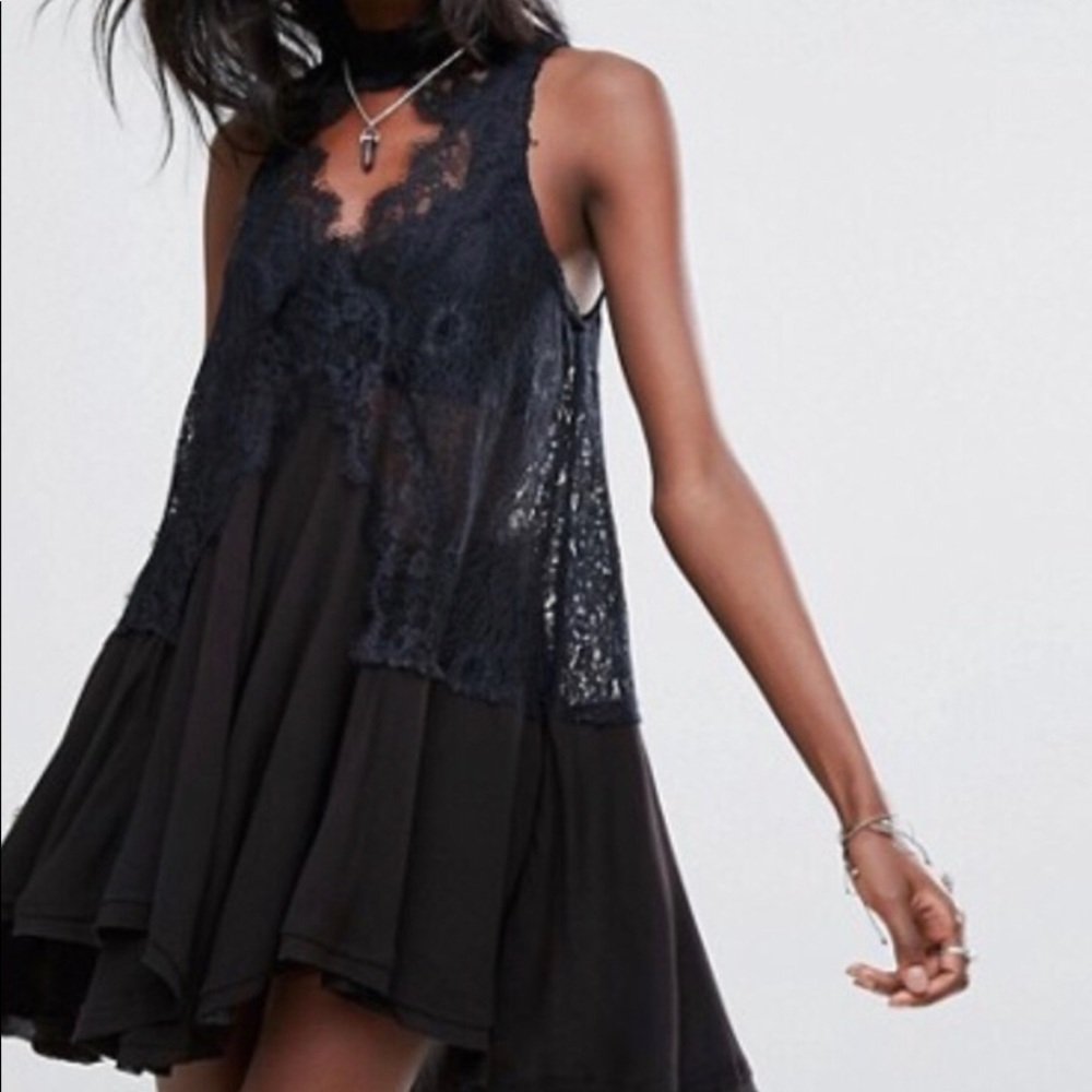 Free People Tell Tale Heart Mini Dress